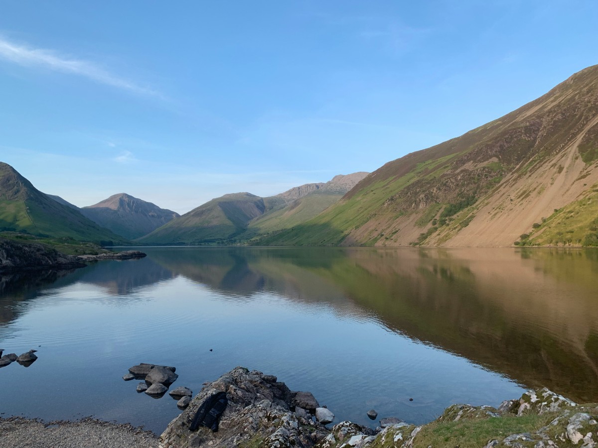 Lake District with serene waters and rolling hills