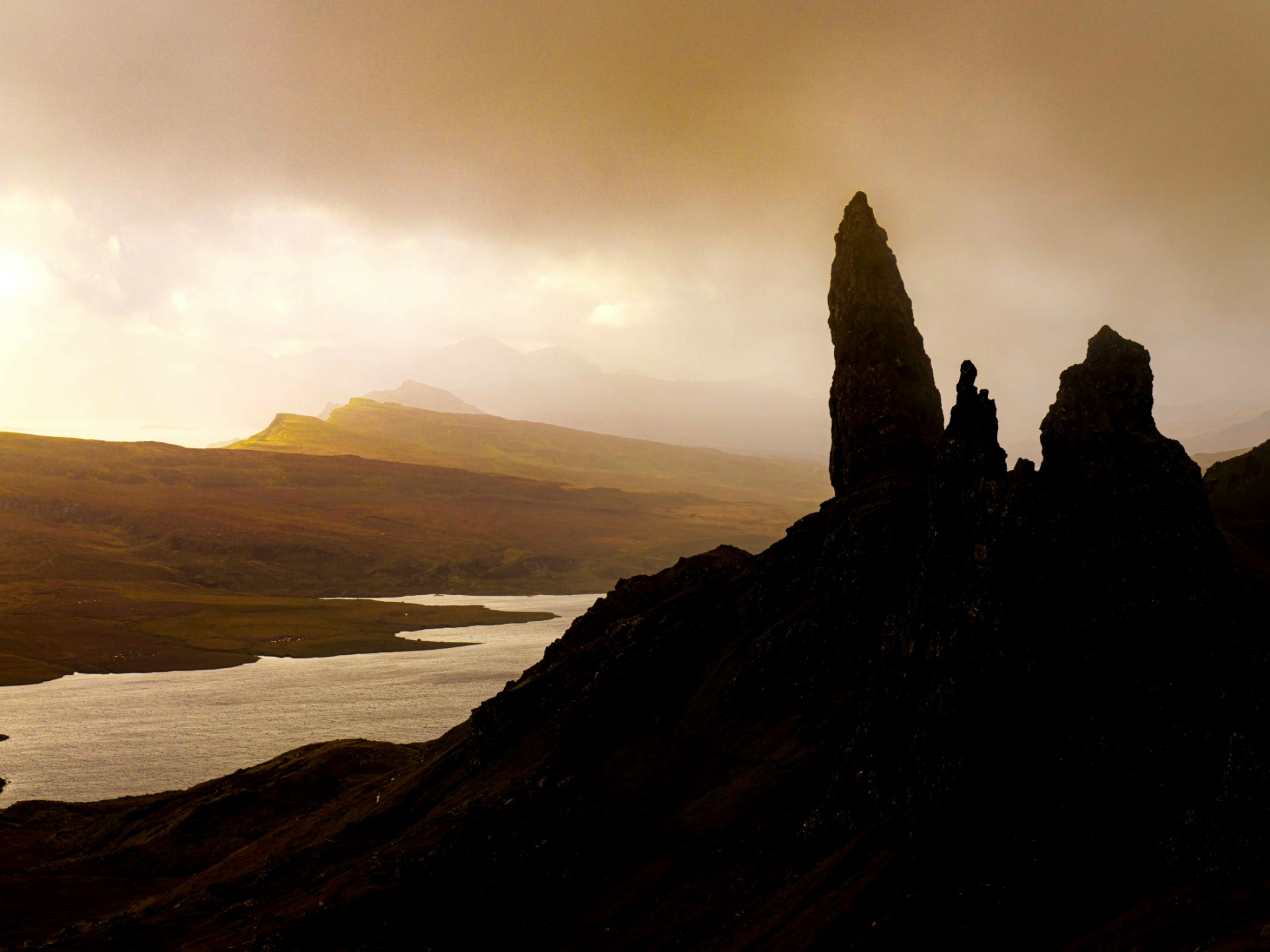 Dramatic Scottish Highlands landscape