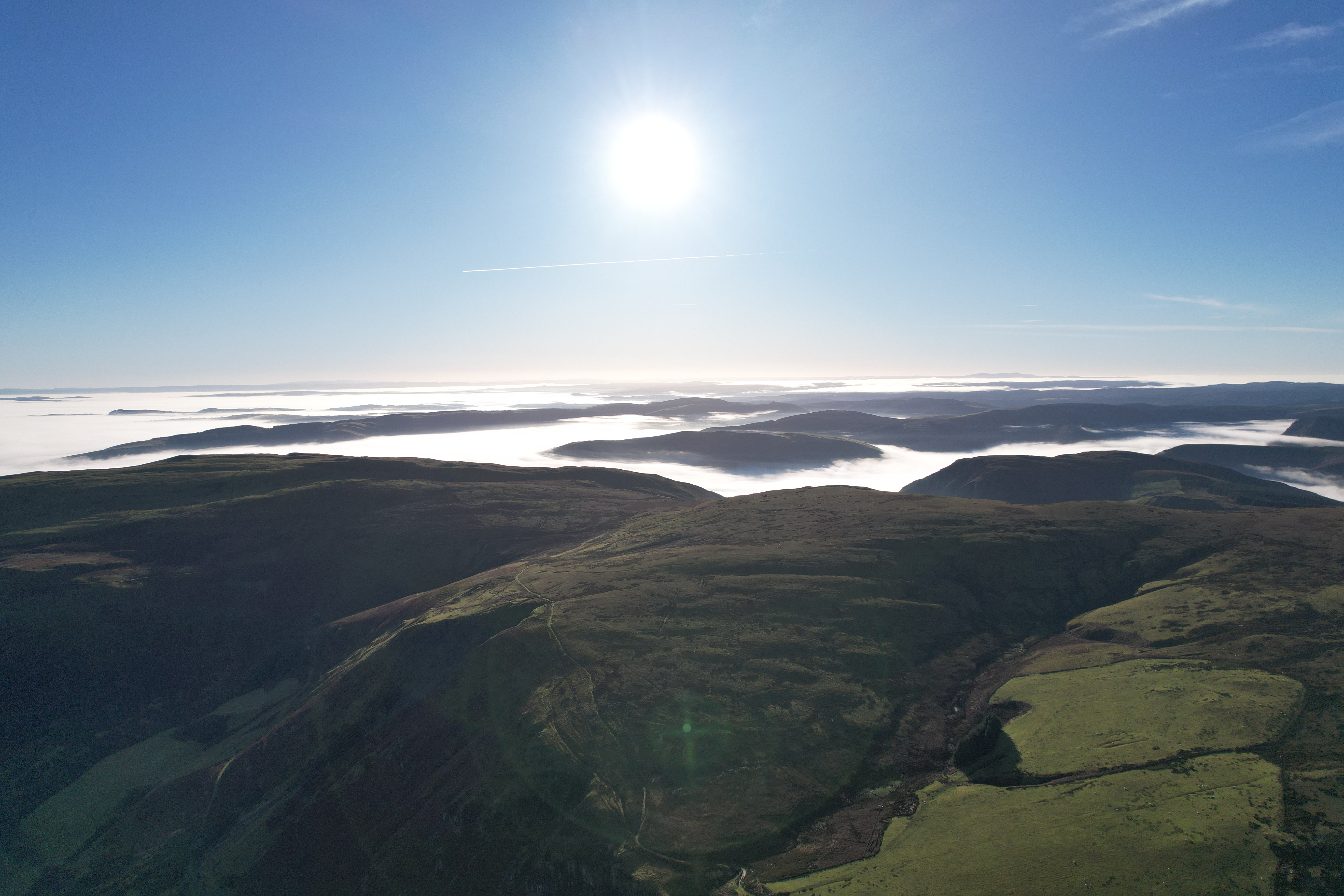 Welsh river through mountains
